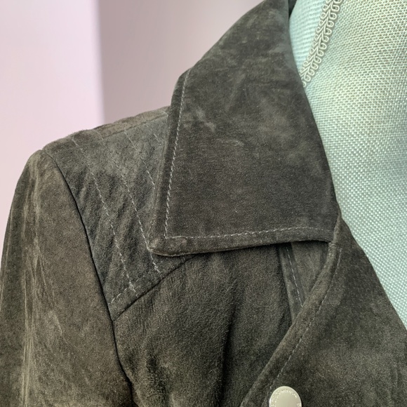 BCBGeneration Suede Leather Moto Jacket - Picture 16 of 16